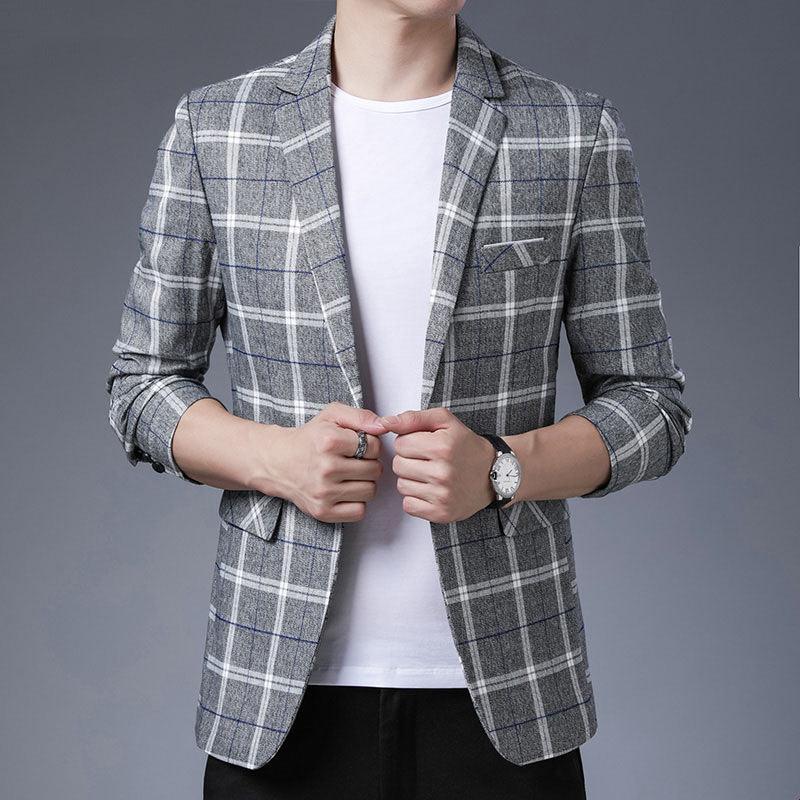 Casual Slim Korean Men's Knitted Jacket Small Suit - melvincucci