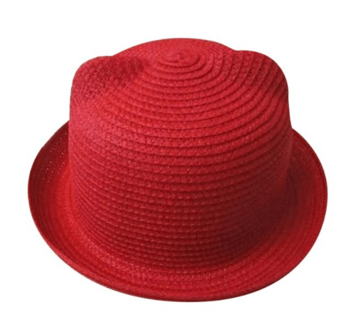 Summer hat Korean cute cat ears straw hat sun hat sun hat - melvincucci