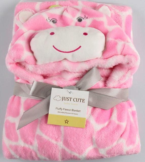 Baby fleece bath towel hooded towels bathrobe - melvincucci