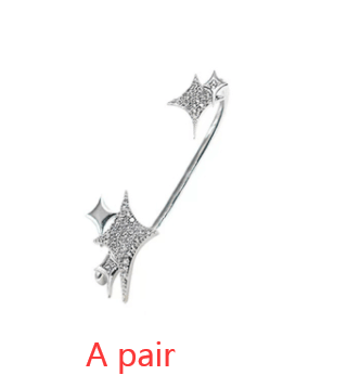 Bright Cross Heart Super Fairy Ear Clip - melvincucci