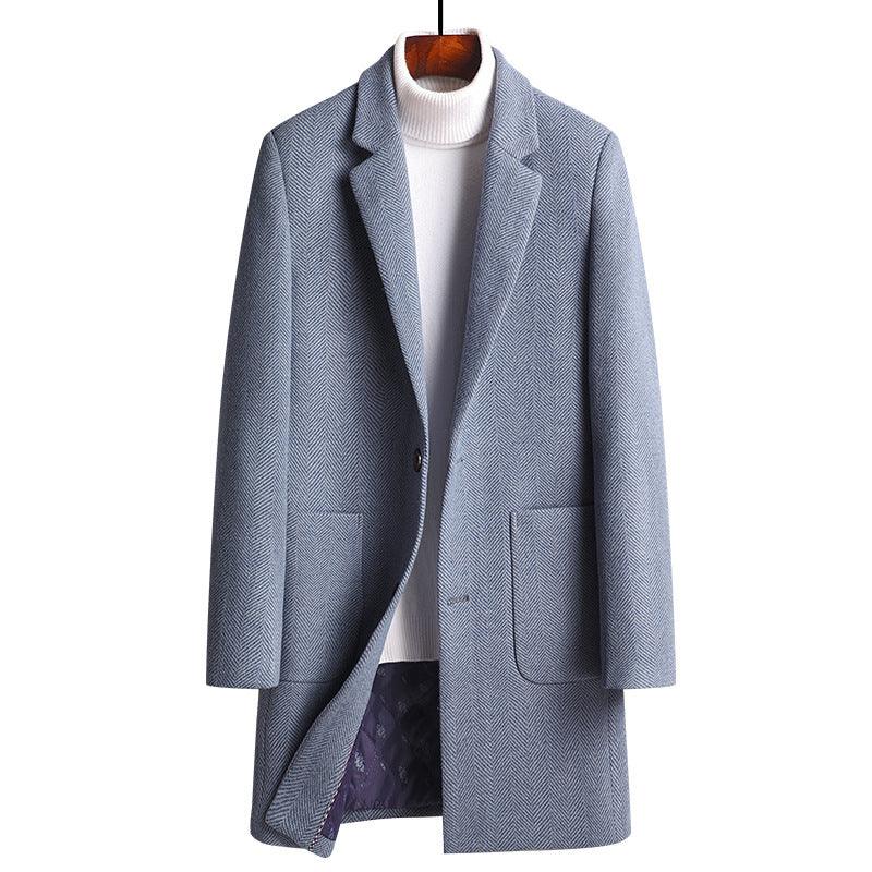 Thick Woolen Coat Men's Jacket - melvincucci