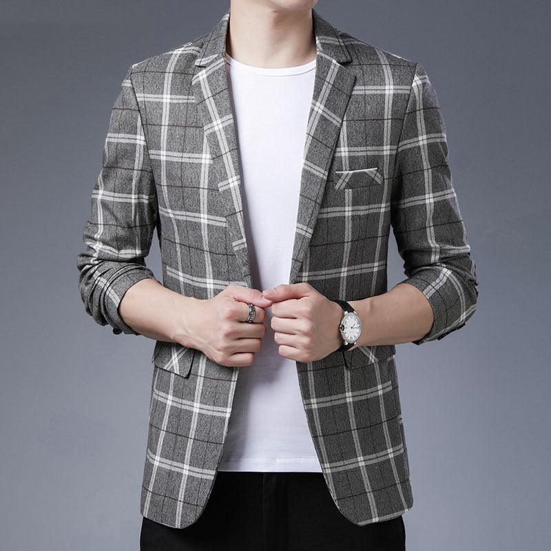 Casual Slim Korean Men's Knitted Jacket Small Suit - melvincucci