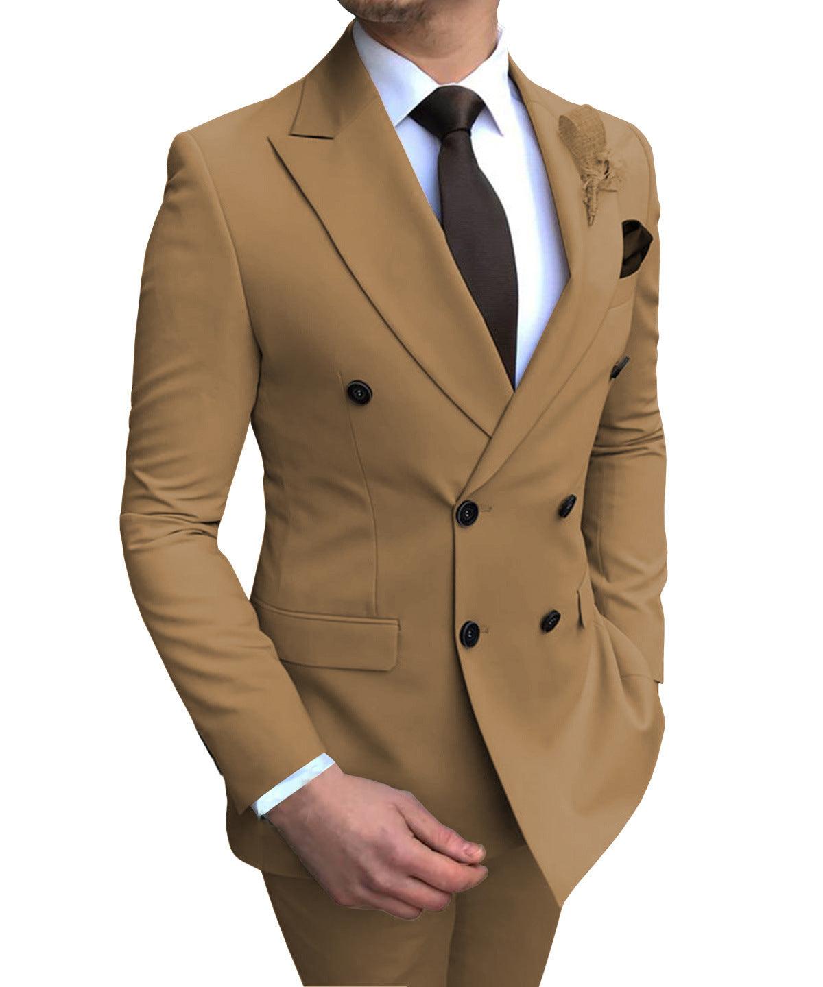 Suit Suit Men's Two-piece Groomsmen Costume Wedding - melvincucci