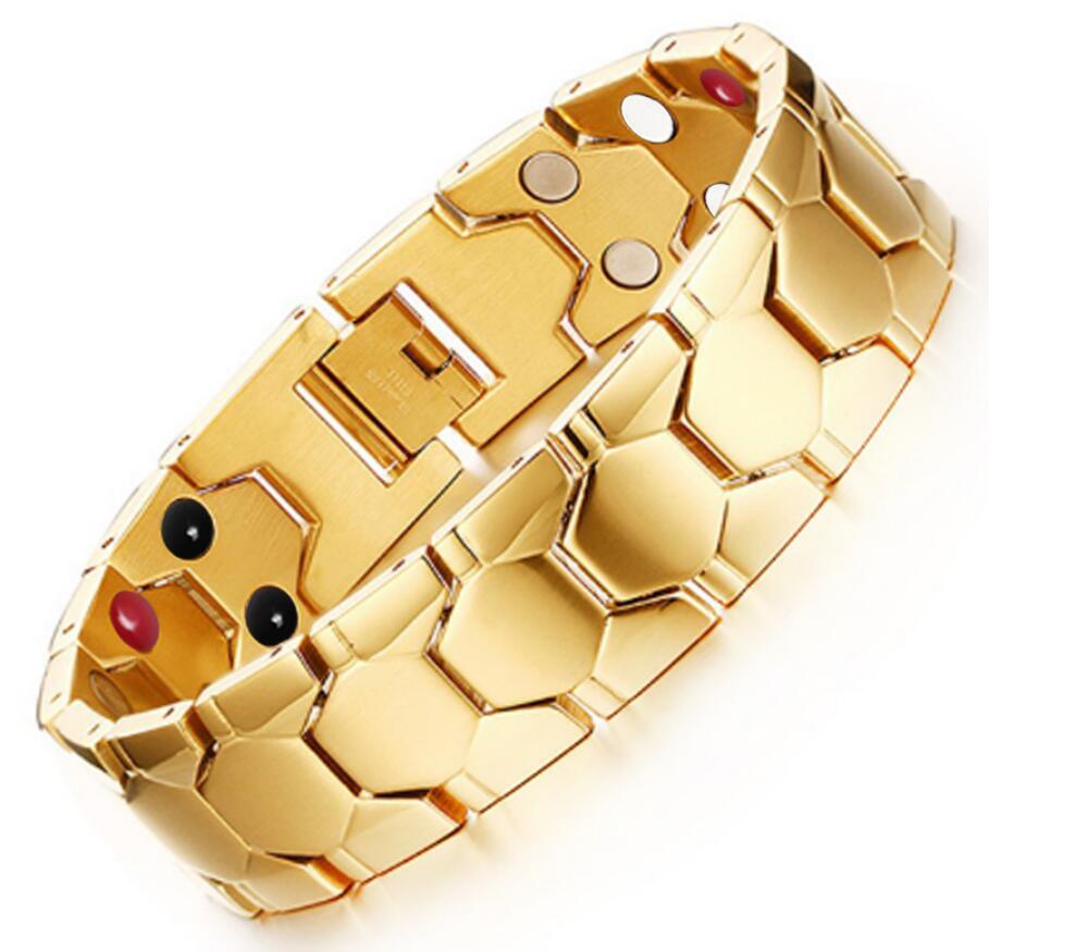 Health Energy 4 IN 1 Bracelet Magnetic Titanium Bio Energy Bracelet For Men Arthritis Twisted Healthy Magnetic Bracelet - melvincucci