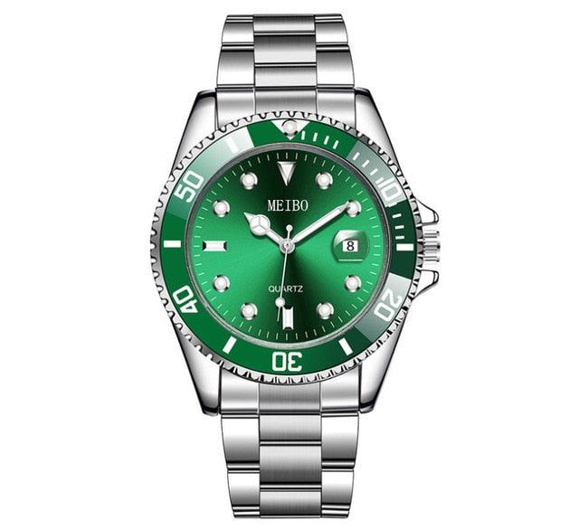 Classic Business Fashion Alloy Single Calendar Quartz Watch - melvincucci