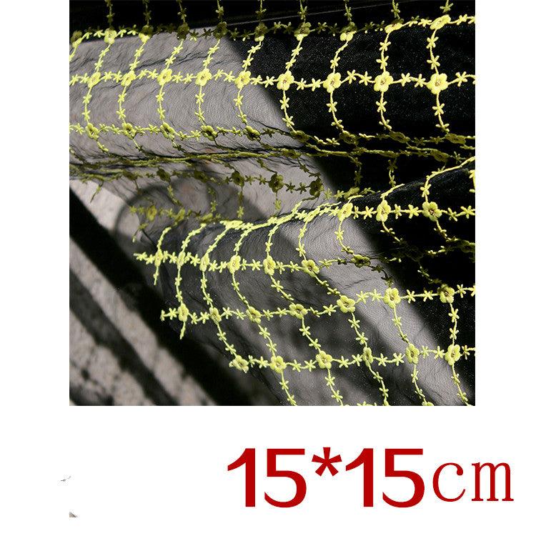 Mesh Hanfu Perspective Embroidery Fabric DIY Designer - melvincucci