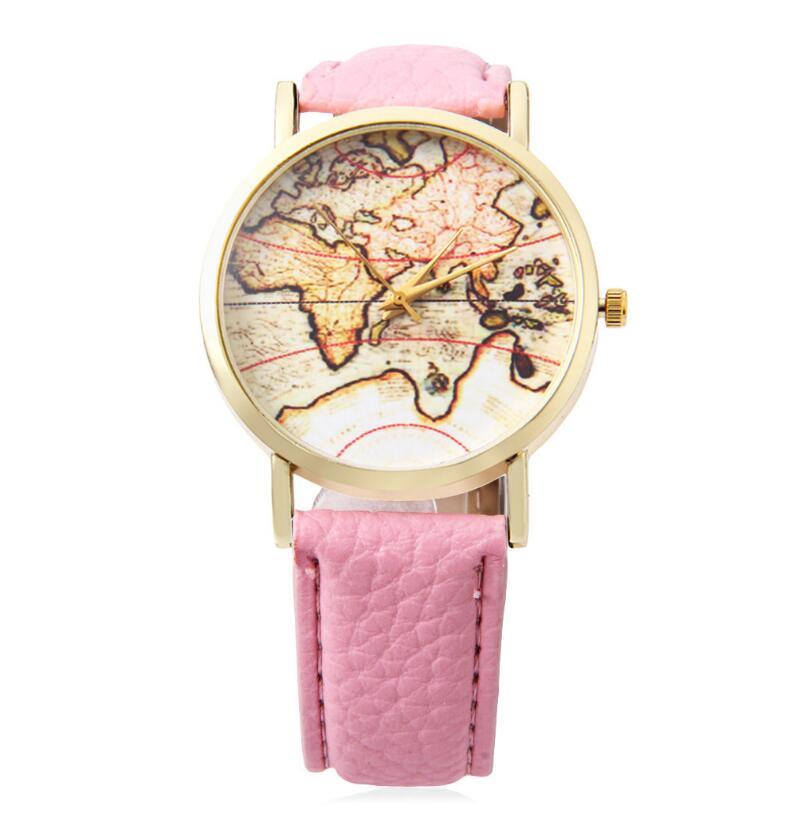 Vintage Earth World Map Watch - melvincucci