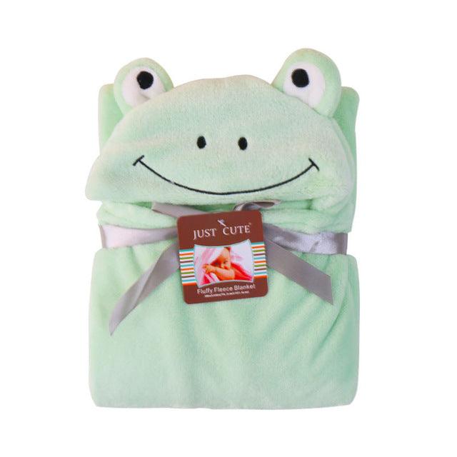 Baby fleece bath towel hooded towels bathrobe - melvincucci