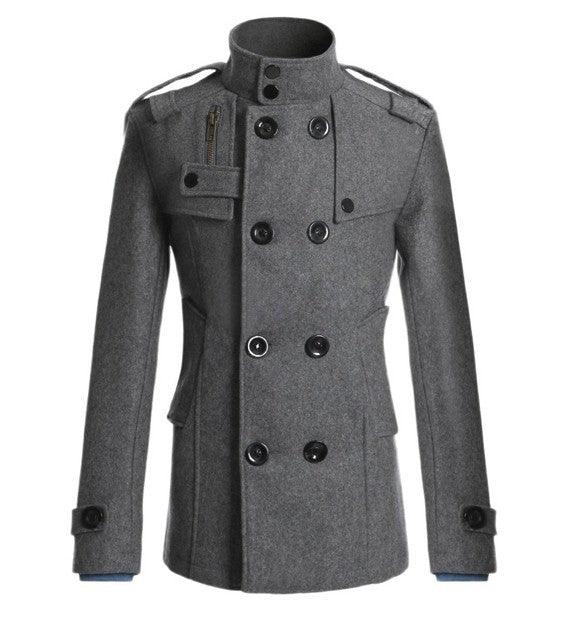 Men's woolen trench coat - melvincucci