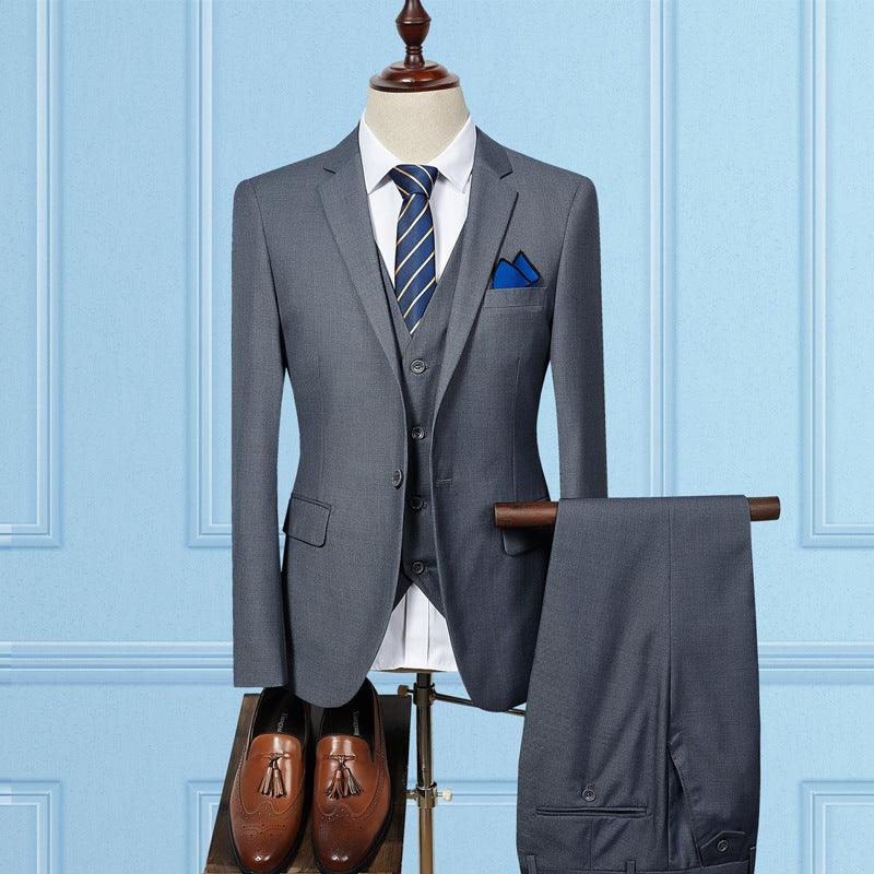Slim wedding suit groom dress professional wear - melvincucci