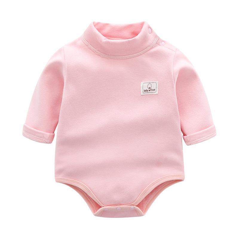 Baby Plus Velvet Warm Triangle Romper Crawl - melvincucci