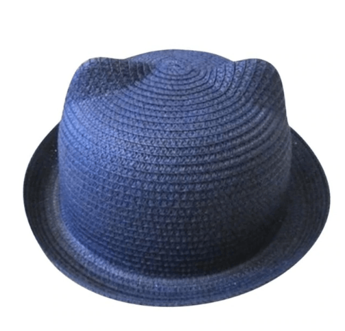 Summer hat Korean cute cat ears straw hat sun hat sun hat - melvincucci