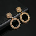 European And American Style Metal Round Earrings - melvincucci