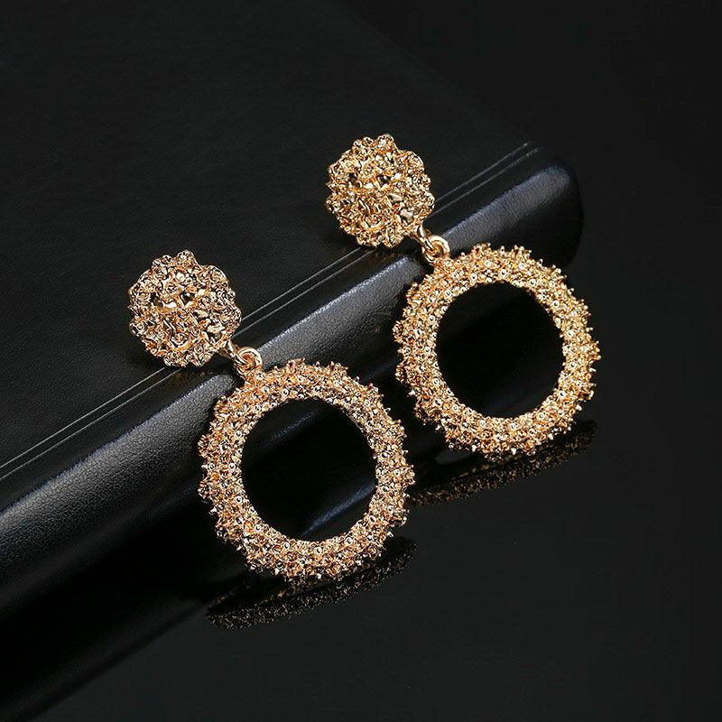 European And American Style Metal Round Earrings - melvincucci
