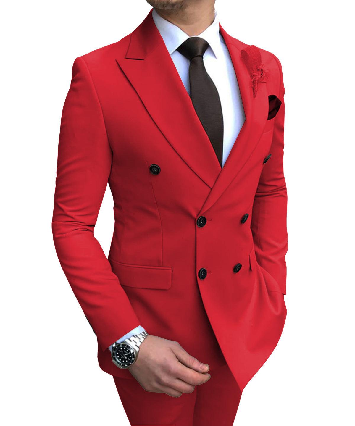 Suit Suit Men's Two-piece Groomsmen Costume Wedding - melvincucci