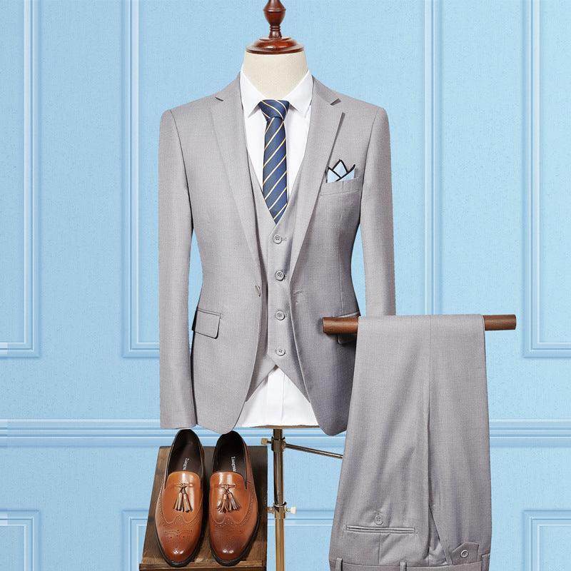 Slim wedding suit groom dress professional wear - melvincucci