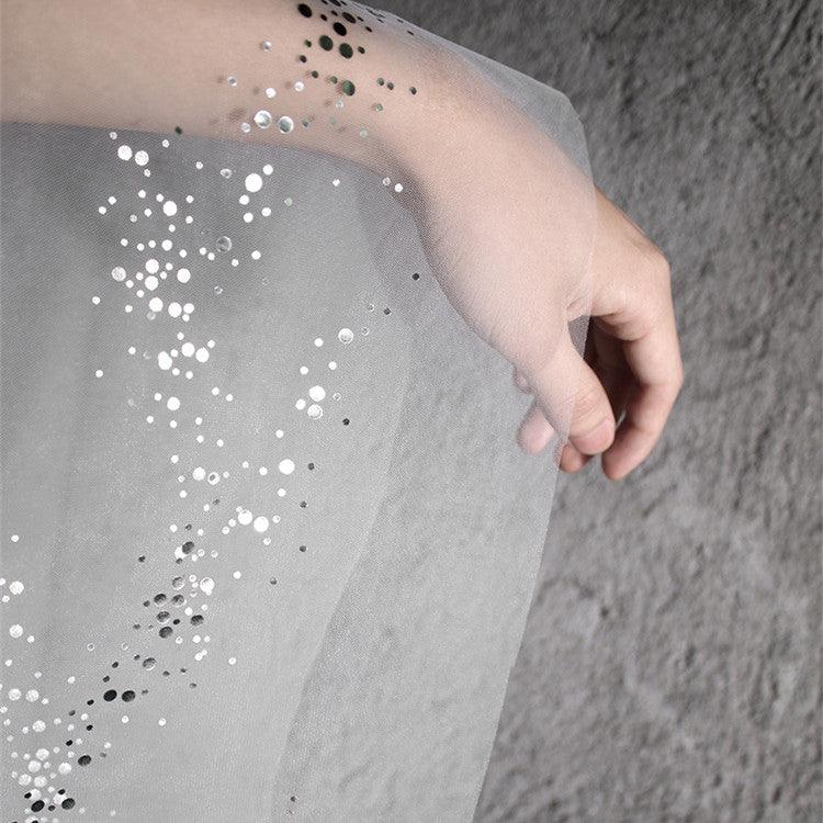 Irregular Sequin Mesh See-through Hanfu Fabric - melvincucci