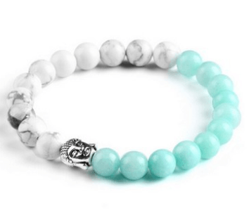 AliExpress explosions Europe and the United States fashion lava rock natural stone Buddha head Golden Buddha men and women bracelet wholesale - melvincucci