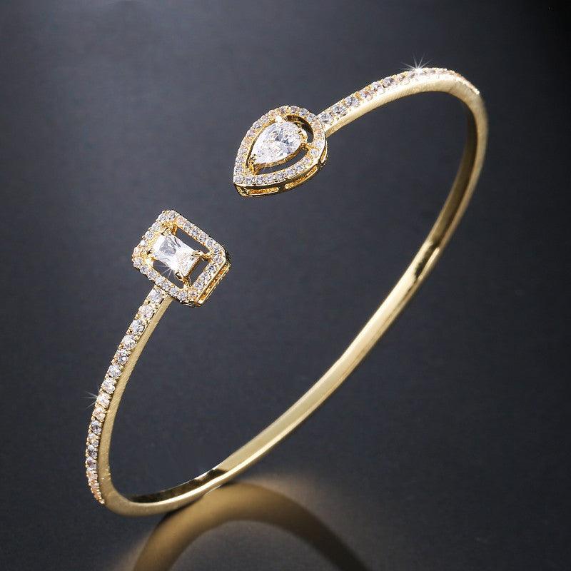 Simple And Exquisite Bracelet With Micro Inlaid AAA Zircon - melvincucci