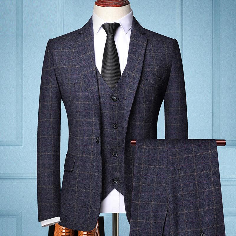Suit Plaid Business Leisure Self-cultivation Job - melvincucci