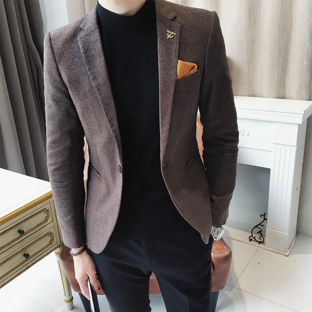 Men's Casual Suit Jacket One-piece Top - melvincucci
