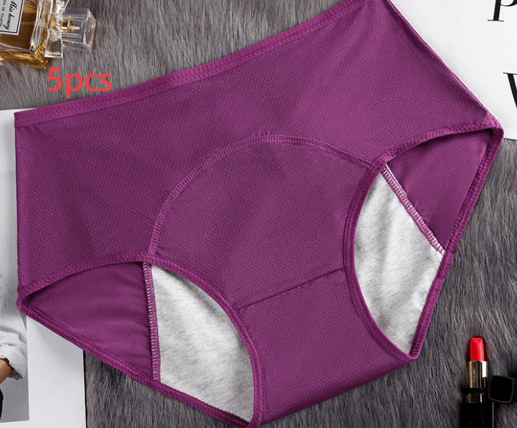 5PCS Menstrual Underwear Women Leak Proof Panties - melvincucci