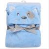 Baby fleece bath towel hooded towels bathrobe - melvincucci