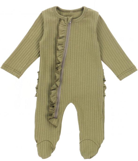 Baby Rompers  Autumn Winter Boys Girls Long Sleeve Jumpsuit Romper Toddler Baby Solid Clothes Bebes Romper - melvincucci