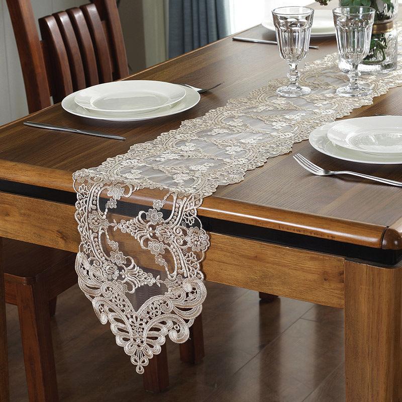 European Fashion Lace Fabric Table Runner - melvincucci