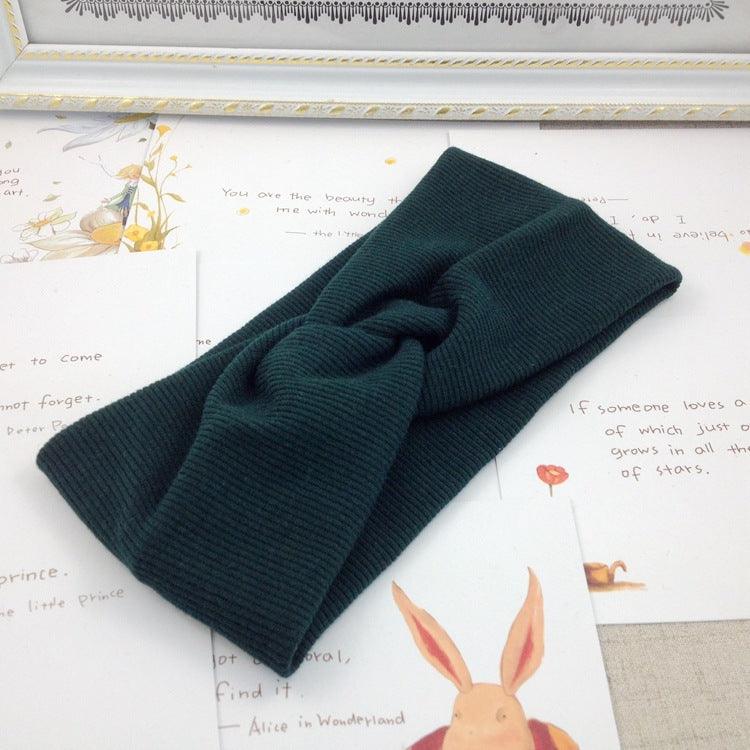 Threaded cotton cross hair band - melvincucci