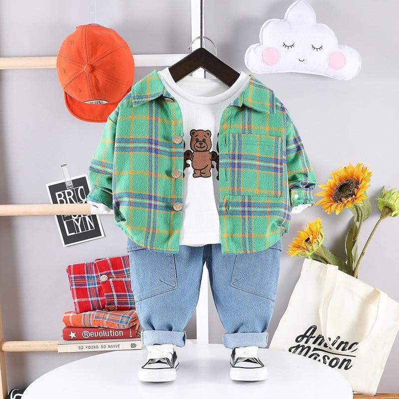 Baby Korean three-piece suit - melvincucci