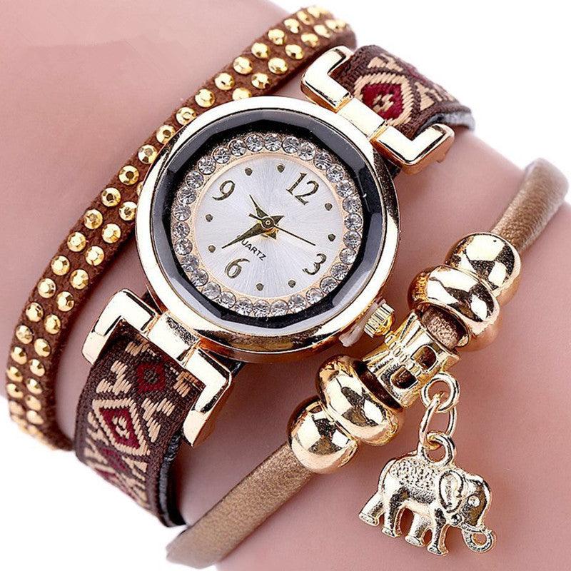 Bohemian Elephant Pendant Ladies Watch - melvincucci