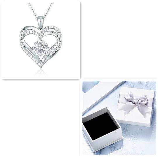 Female 925 Silver Twelve Birthstone Pendant Necklace - melvincucci