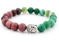AliExpress explosions Europe and the United States fashion lava rock natural stone Buddha head Golden Buddha men and women bracelet wholesale - melvincucci