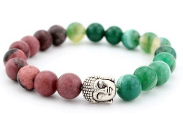 AliExpress explosions Europe and the United States fashion lava rock natural stone Buddha head Golden Buddha men and women bracelet wholesale - melvincucci