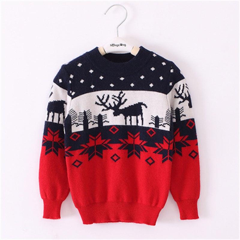 Baby Christmas knitted bottoming shirt - melvincucci