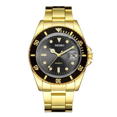 Classic Business Fashion Alloy Single Calendar Quartz Watch - melvincucci