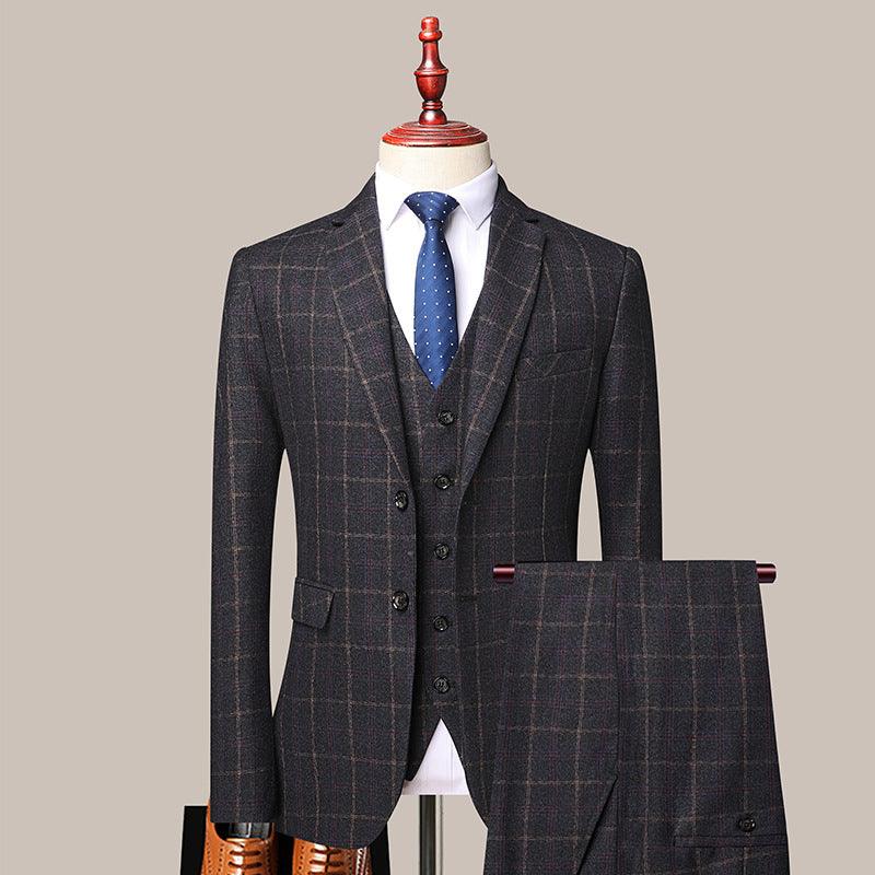 Young And Middle-aged Men's Three Piece Suit - melvincucci