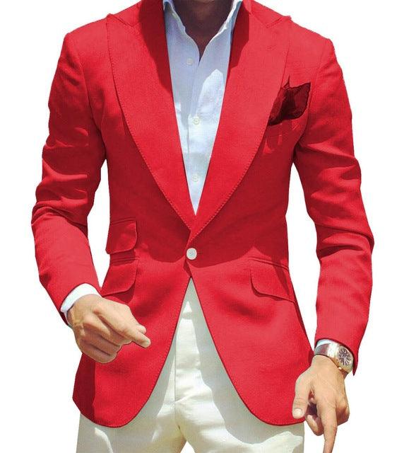 Men's Pure Color Suit Jacket Simple Temperament - melvincucci