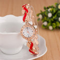 Leaf bracelet quartz wrist watch - melvincucci
