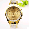 Three-eye six-needle fashion steel belt watch men's steel belt watch - melvincucci