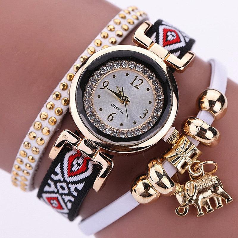 Bohemian Elephant Pendant Ladies Watch - melvincucci