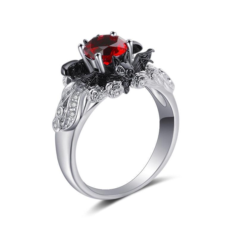 Bat Color Separation Ring European And American Plating - melvincucci