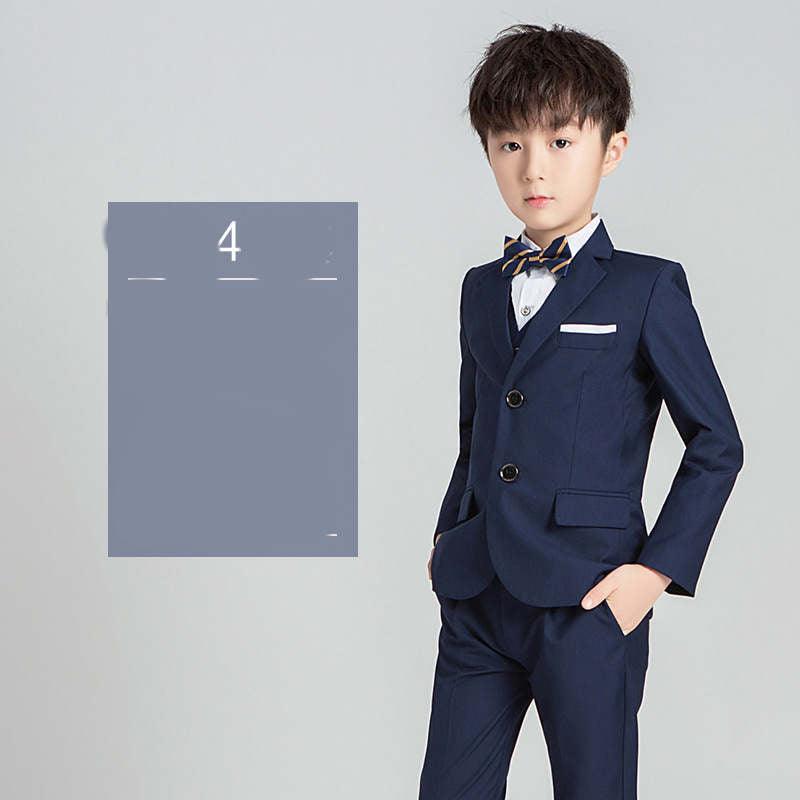 Children's Suit Boys Solid Color Flower Girl Dress  Catwalk Performance Clothing - melvincucci