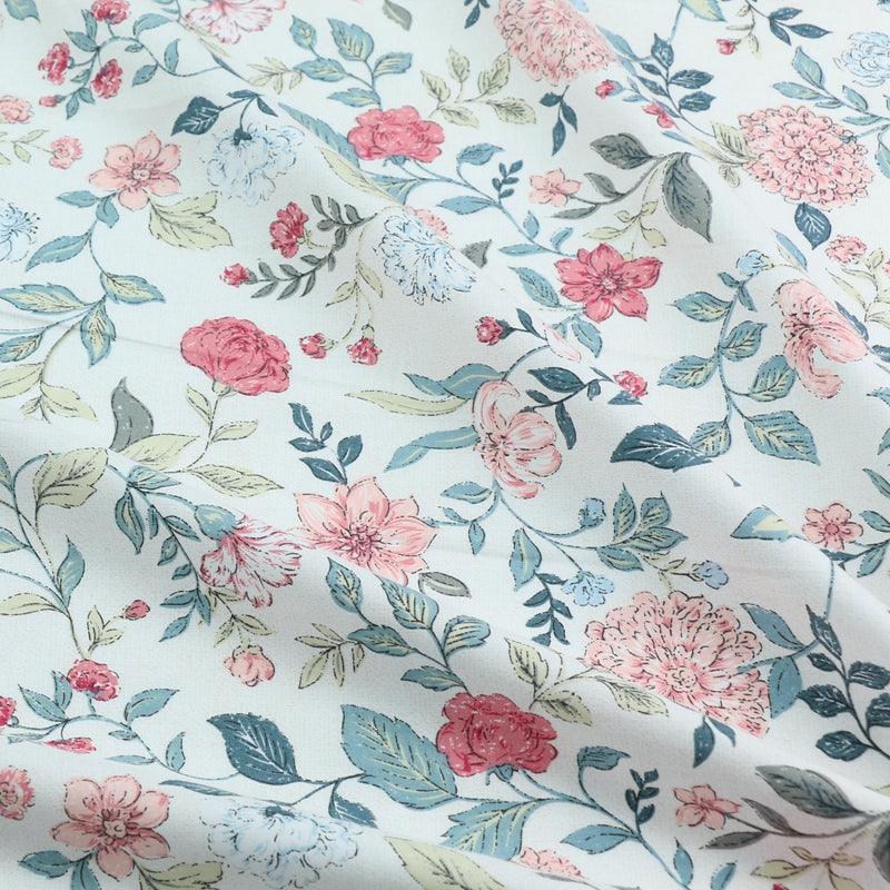 Pure Cotton Home Textile Twill Floral Print Fabric - melvincucci