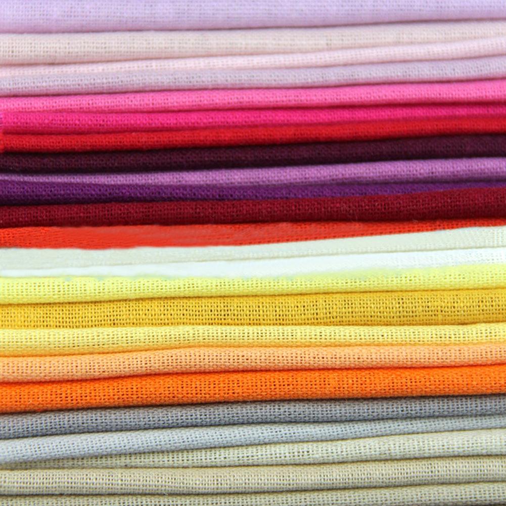 Plain cotton and linen fabric - melvincucci