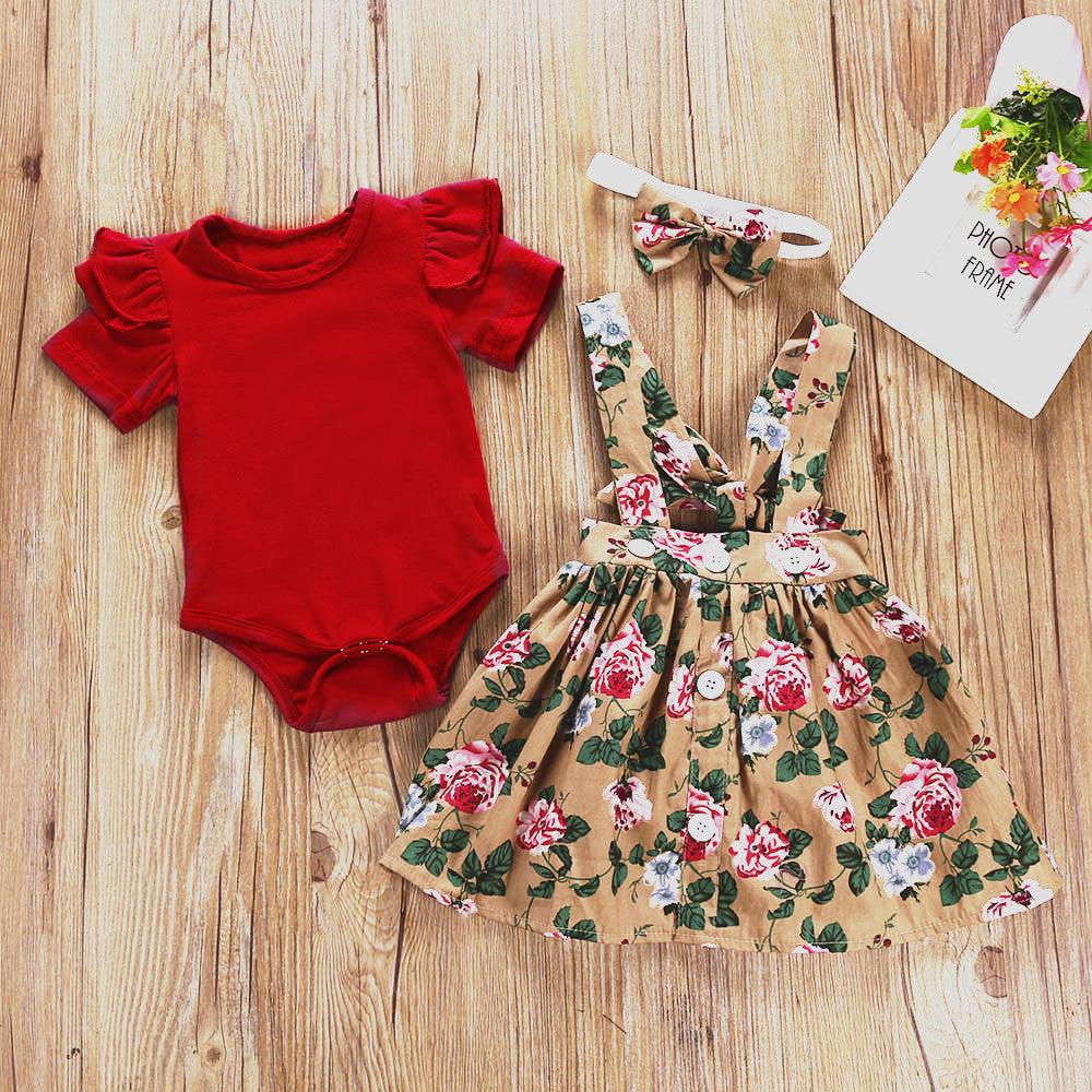 Girl Floral Floral Skirt Set - melvincucci
