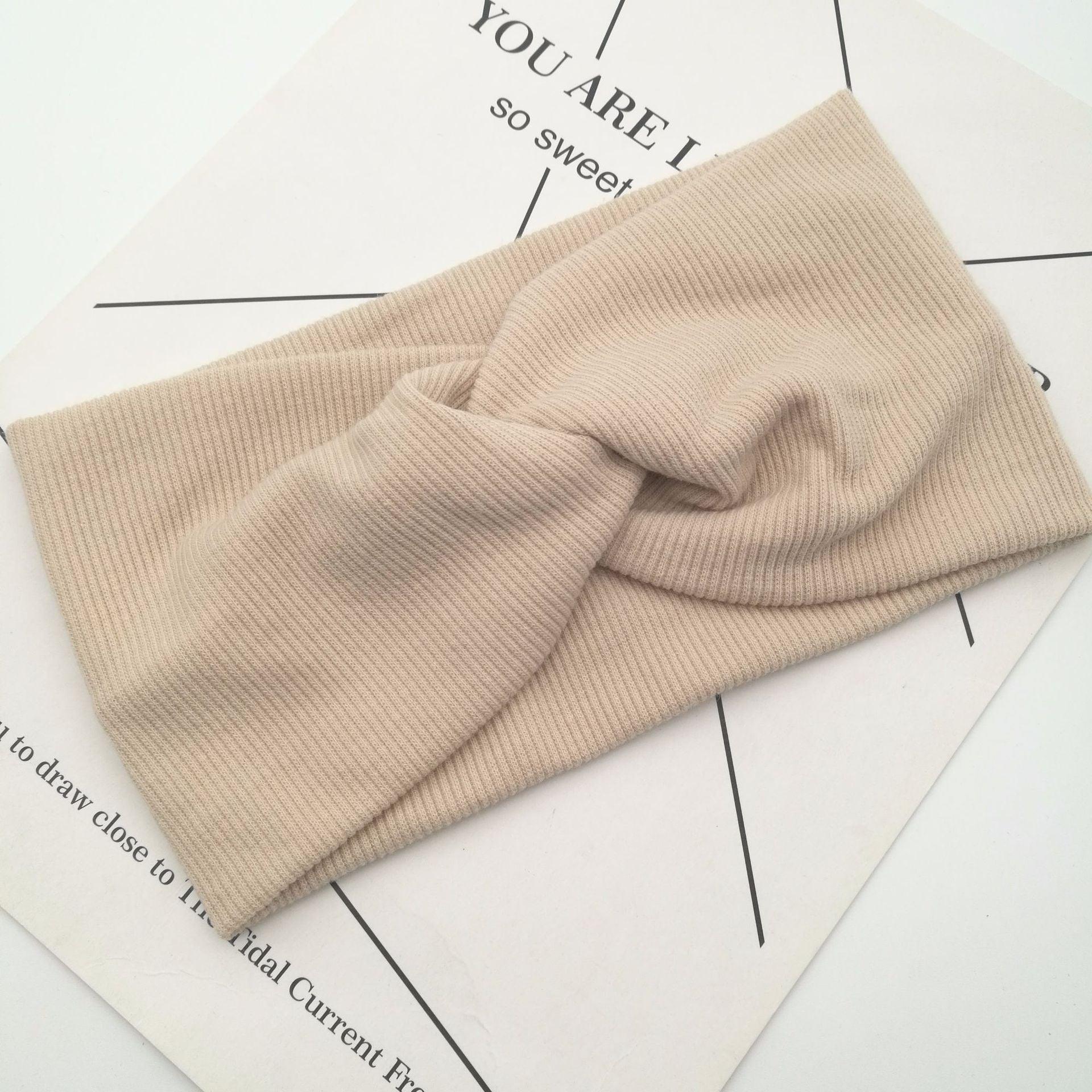 Threaded cotton cross hair band - melvincucci