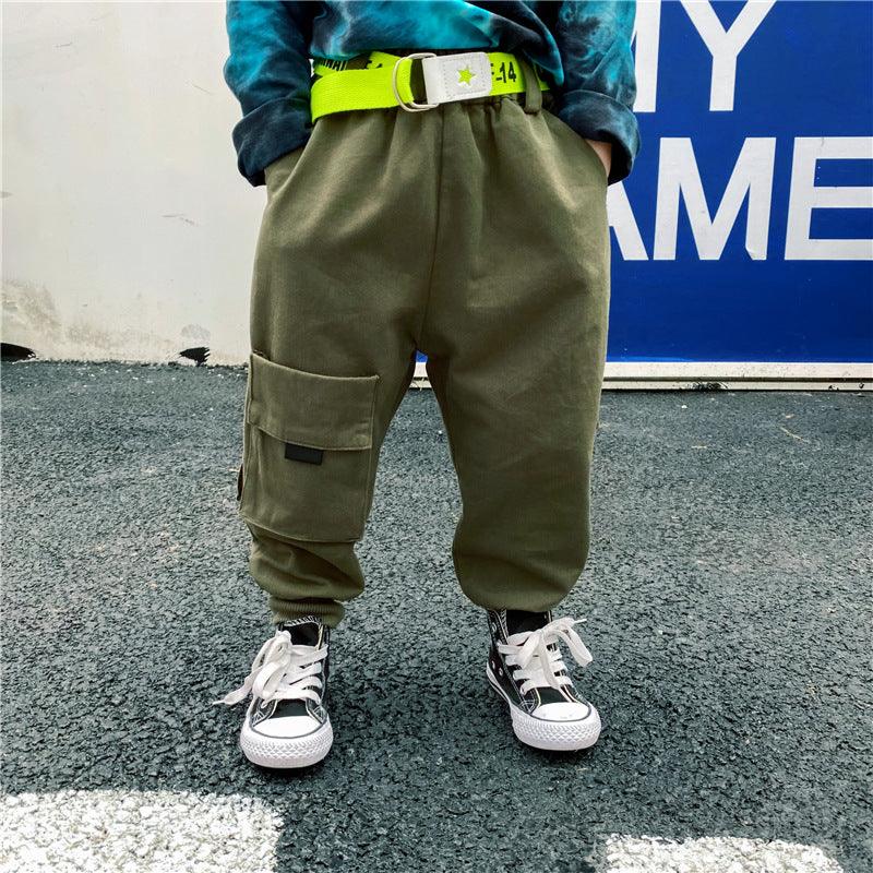 Cotton Boy's Workwear Ankle Pants - melvincucci