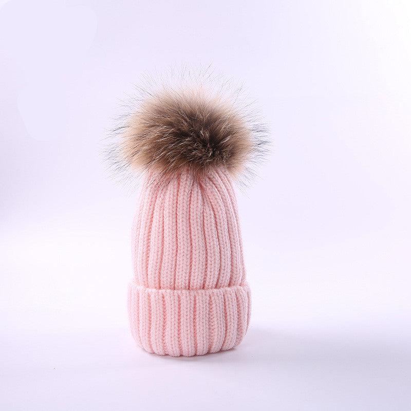 Autumn and winter new scorpion hair ball children's wool hat - melvincucci